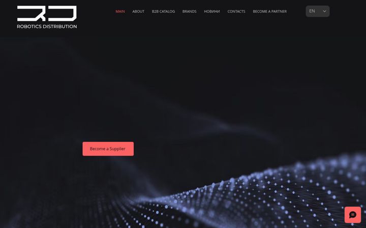 Screenshot of robotics-distribution.com