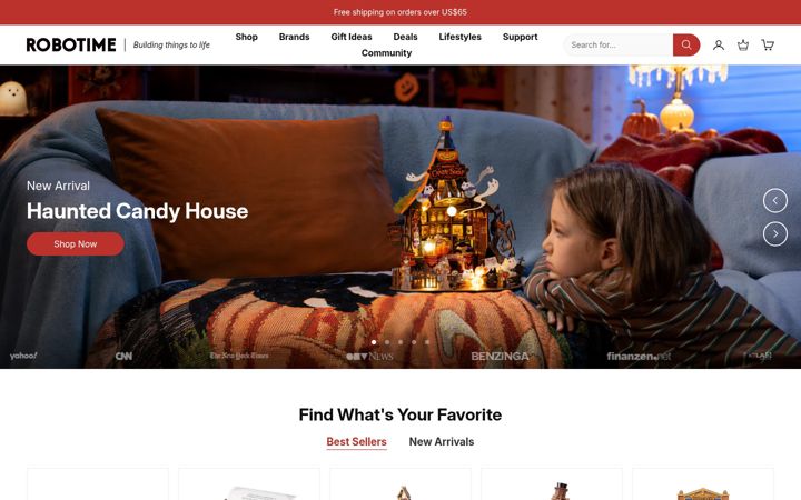 Screenshot of robotimeonline.com