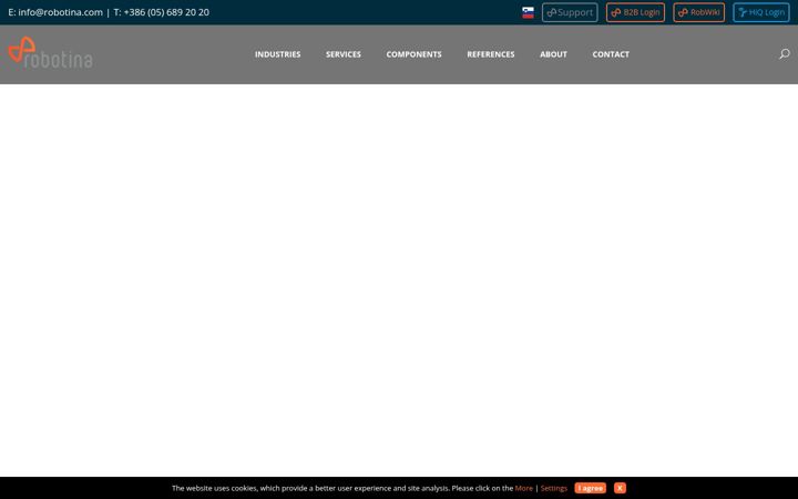Screenshot of robotina.com