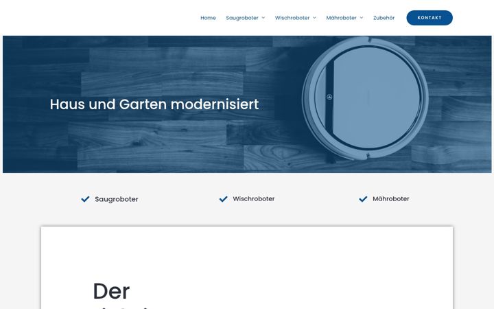 Screenshot of robotshome.de