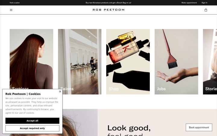 Screenshot of robpeetoom.com