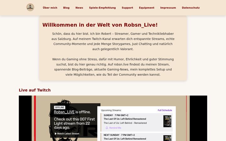 Screenshot of robsn.live