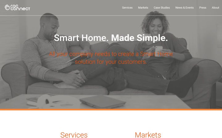 Screenshot of roc-connect.com