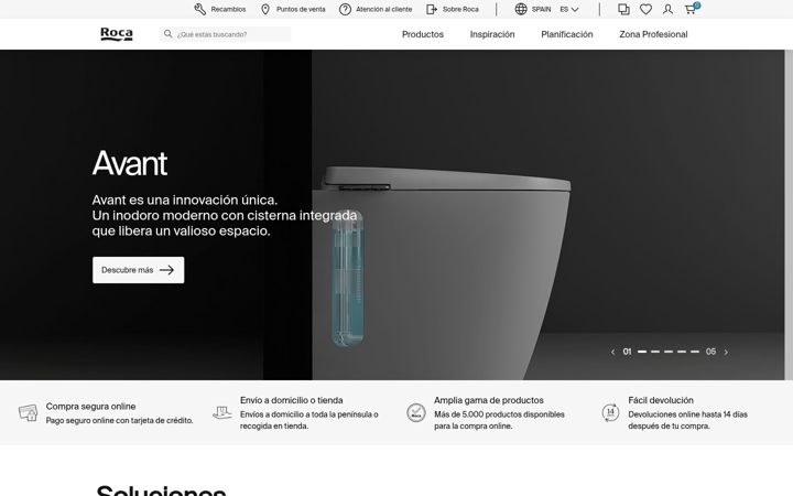 Screenshot of roca.es