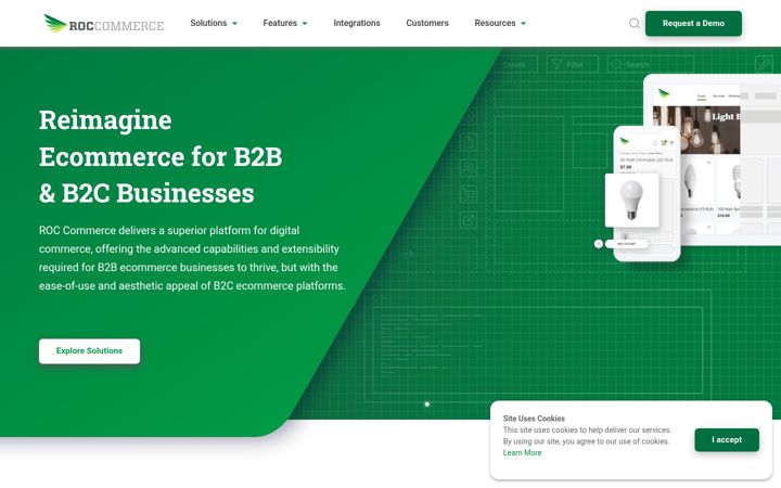 Screenshot of roccommercecloud.com