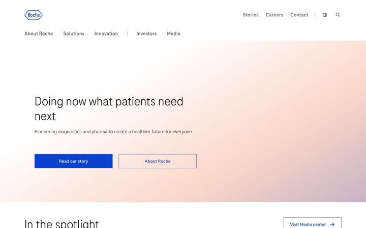 Screenshot di roche.com