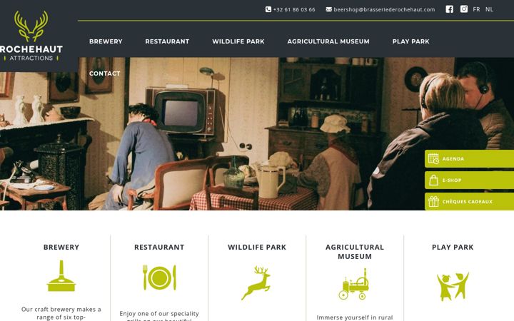 Screenshot ta' rochehaut-attractions.be