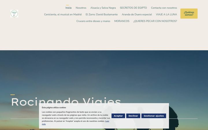 Screenshot of rocinandoviajes.com