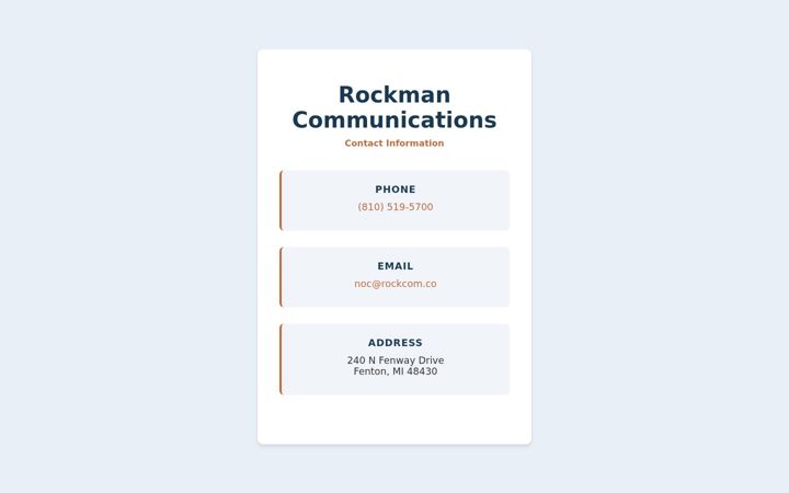 Screenshot of rockcom.co
