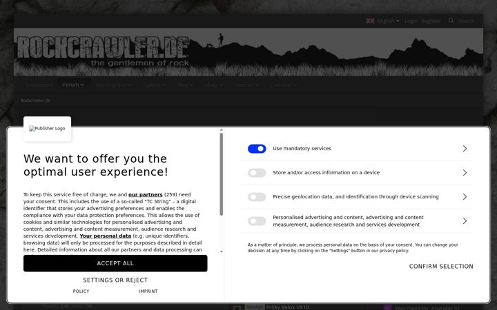 Screenshot of rockcrawler.de