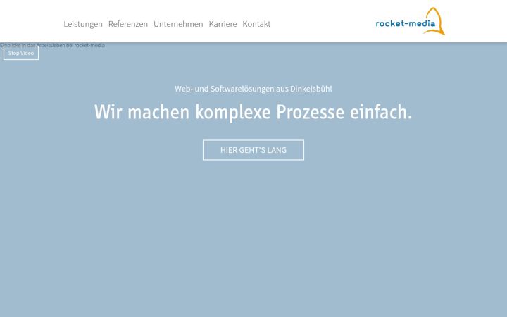Screenshot ta' rocket-media.de