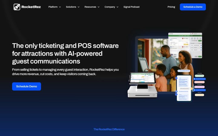 Screenshot of rocket-rez.com