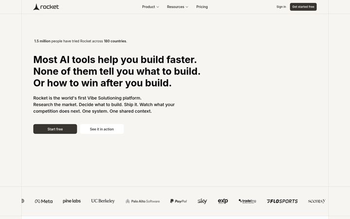 Screenshot of rocket.new