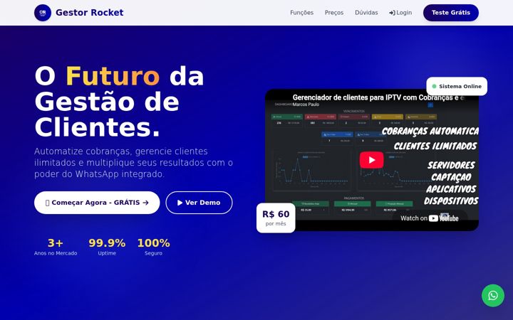 Screenshot of rocketgestor.com