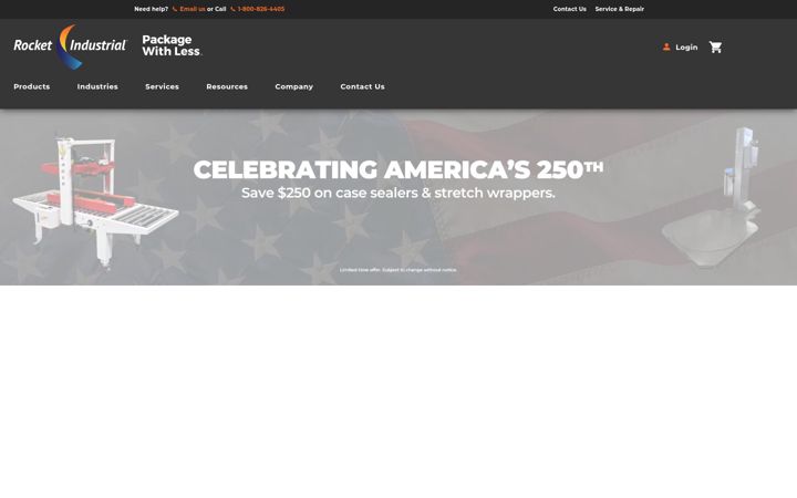 Screenshot of rocketindustrial.com