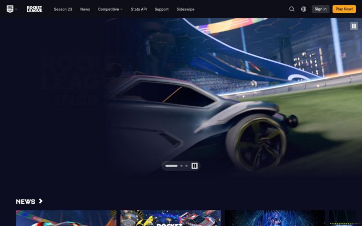 Screenshot di rocketleague.com