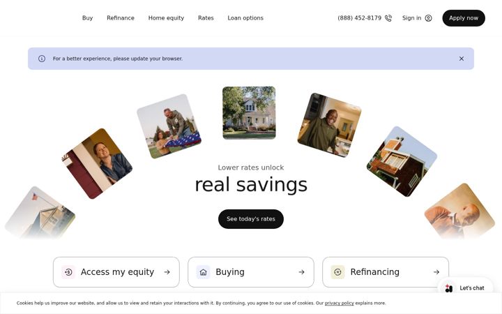 Képernyőkép: rocketmortgage.com