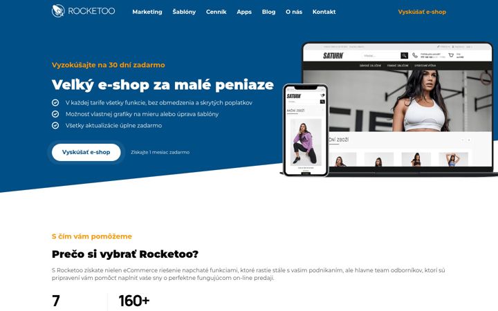 Screenshot of rocketoo.sk