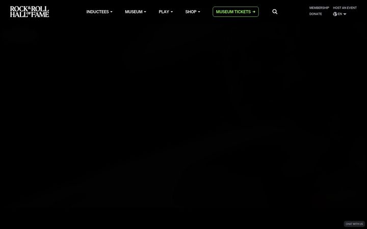 Snímek obrazovky rockhall.com