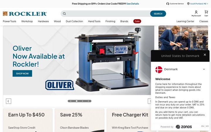 Zrzut ekranu rockler.com