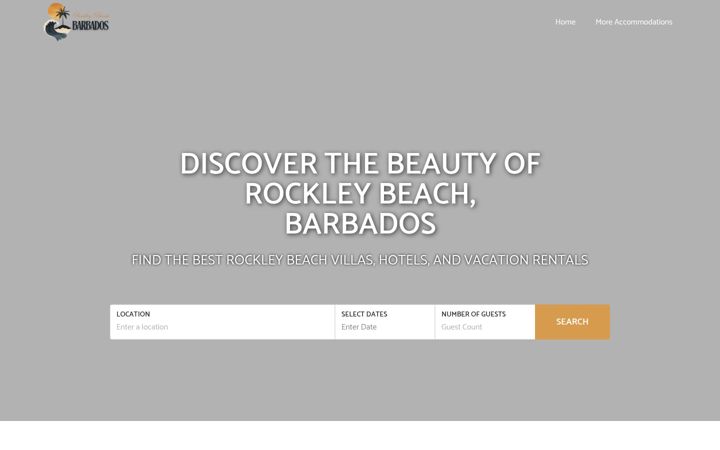 Kuvakaappaus sivustosta rockleybeach.com