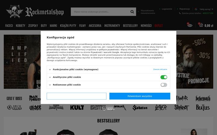 Screenshot of rockmetalshop.pl