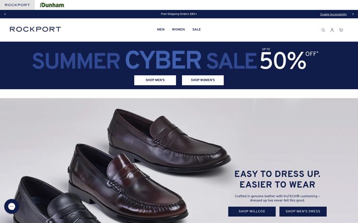 Screenshot of rockport.com