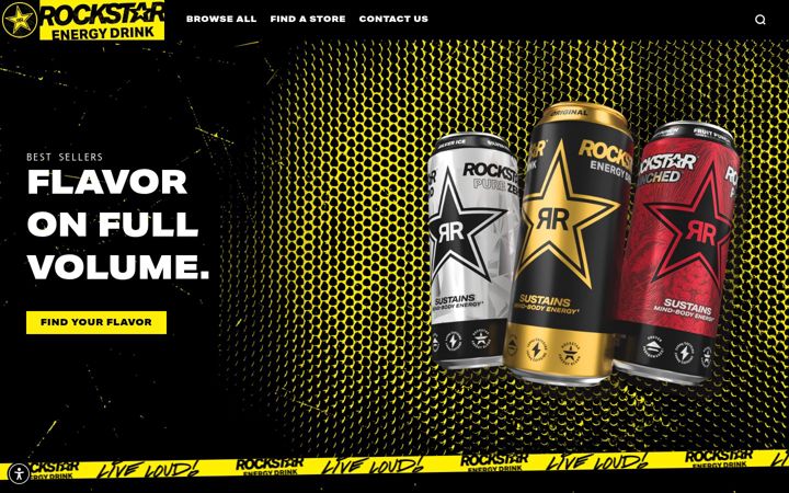 Екранна снимка на rockstarenergy.com
