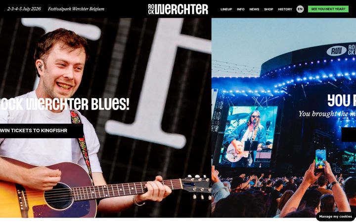 Screenshot of rockwerchter.be