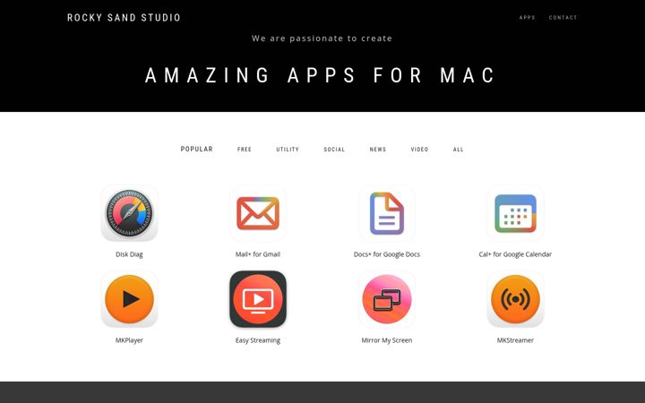 Screenshot of rockysandstudio.com