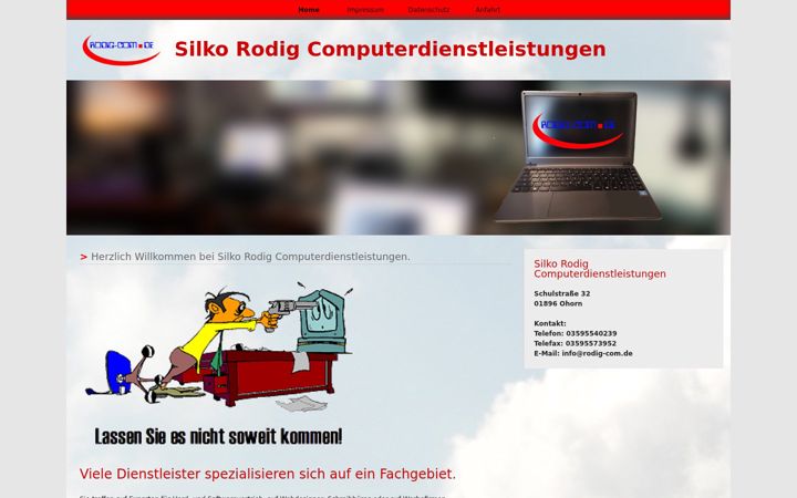 Screenshot of rodig-com.de