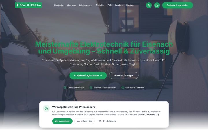 Screenshot di roemhild-elektro.de