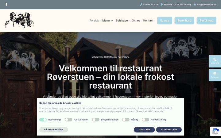 Ekrānuzņēmums no roeverstuen.dk