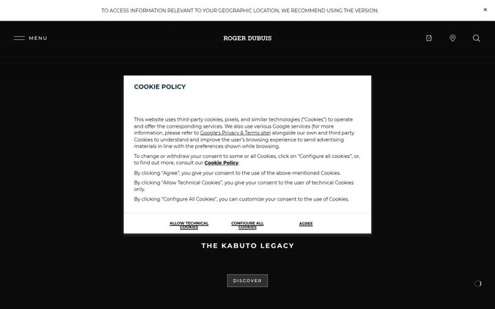Screenshot of rogerdubuis.com