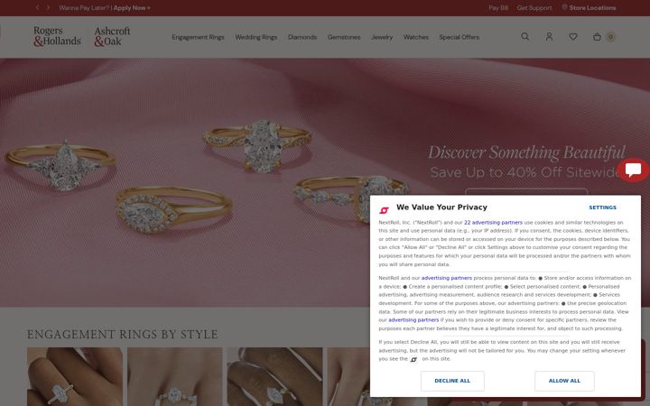 Screenshot von rogersandhollands.com