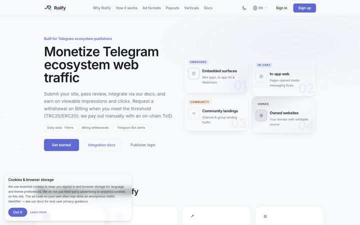 Screenshot of roiify.net