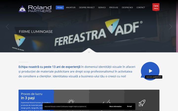 Screenshot of rolandpartners.ro