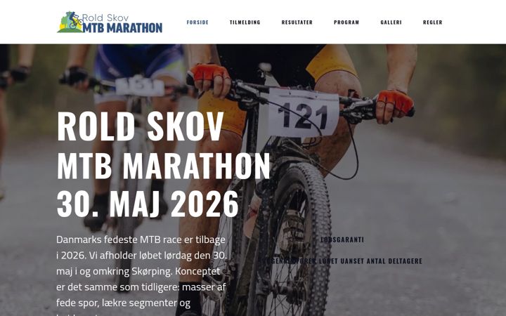 Snimka zaslona za roldskovmtbmarathon.dk