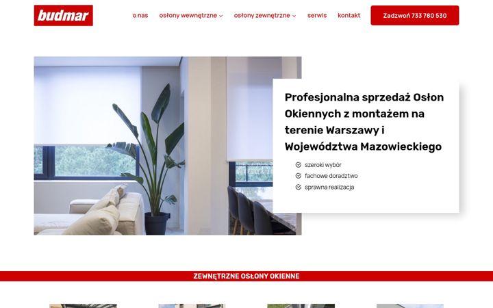Screenshot von rolety-zaluzje.waw.pl