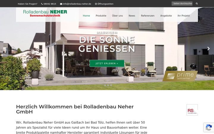 Screenshot of rolladenbau-neher.de