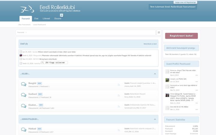 Screenshot of rolleriklubi.net