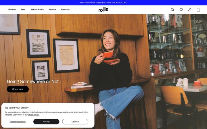 Screenshot of rollienation.com