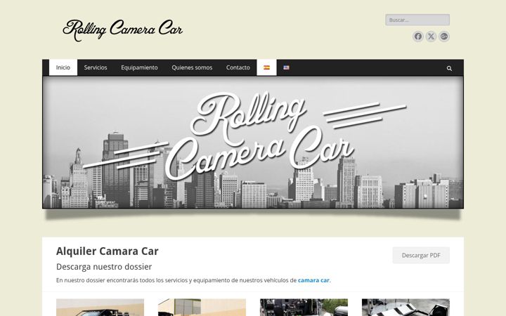Ekrānuzņēmums no rollingcameracar.com