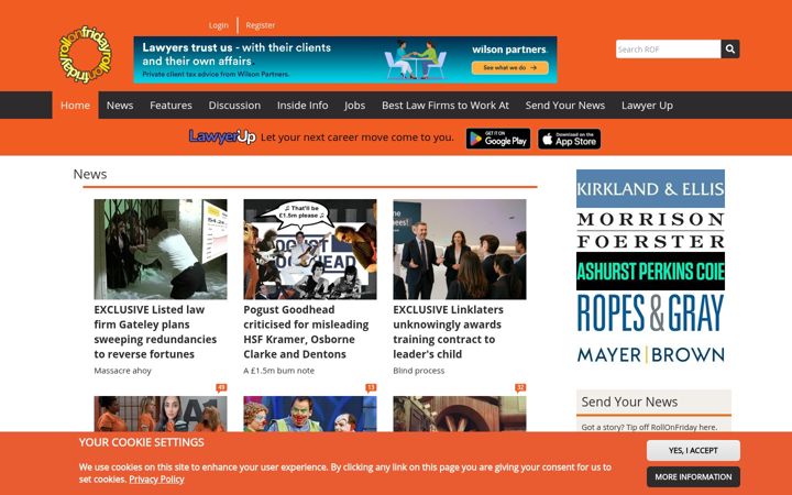 Screenshot of rollonfriday.com