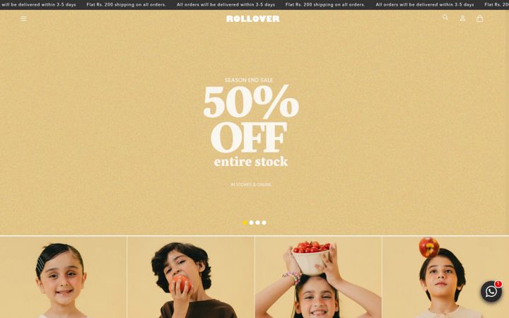 Screenshot of rollover.com.pk