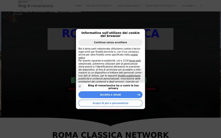 Snímek obrazovky romaclassica.com