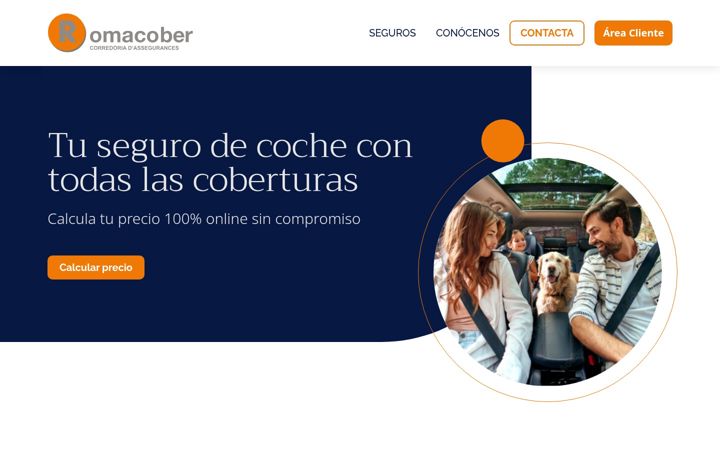Screenshot von romacober.com