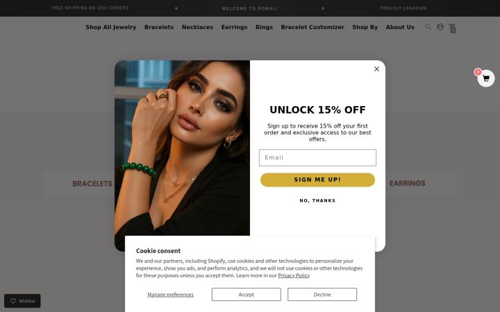Screenshot of romali.ca