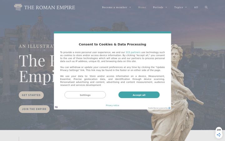 Képernyőkép: roman-empire.net