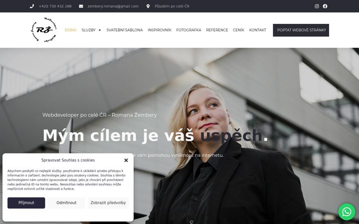 Screenshot of romanazembery.cz